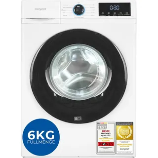 Exquisit WA6312-371A Waschmaschine, 6 kg, 1200 U/min, kompakt, Energieeffizienzklasse A, weiss