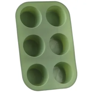 Muffinform für 6 Muffins Platinum Silikon mintgrün Backform Cupcake Kuchenform