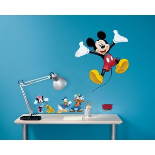 Komar Disney Deco-Sticker MICKEY AND FRIENDS | 50x70cm | Wandtattoo, Wandsticker, Wandaufkleber, Wandbild, Mickey Maus, Minnie Maus, Kinderzimmer | 14017h