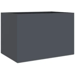 vidaXL Pflanzkübel Anthrazit 62x40x39 cm Stahl