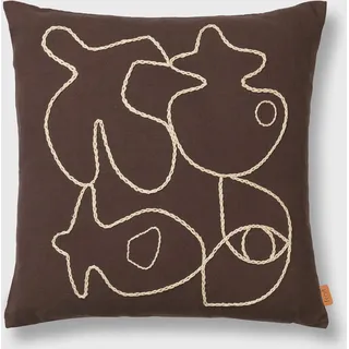 Figure Cushion - brown - ONE SIZE