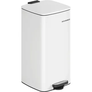 Songmics Mülleimer 30 l Weiß