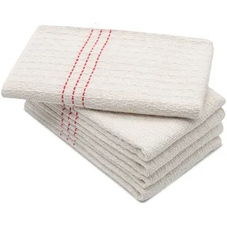 ZOLLNER Reinigungstücher (80% Polyacryl / 20% Polyester, 55x60 cm, Set, 55 x 60 cm, 80% Polyacryl / 20% Polyester, vom Hotelwäschespezialisten) weiß