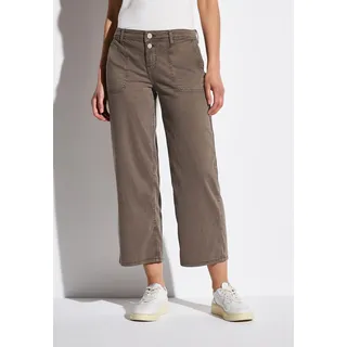 STREET ONE Weite Jeans, im Culotte-Stil STREET ONE Stone Brown washed