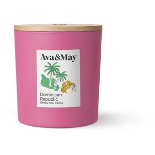 Ava&May Dominican Republic Duftkerze 410g Kokosnuss, Orchidee, Tonkabohne, exotisch-blumig vegan