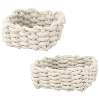 SCHÖNER WOHNEN-Kollektion Melara Badkörbe, 2-teilig, Accessoires, 71418800, beige