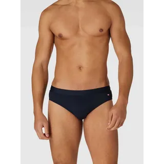 Badehose mit Label-Detail, Dunkelblau, S