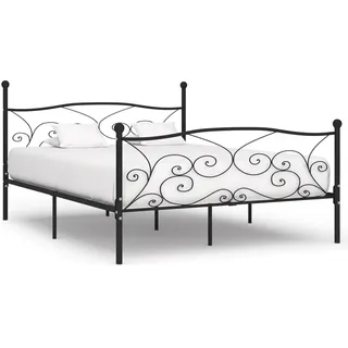 vidaXL Bettgestell 180 x 200 cm Schwarz