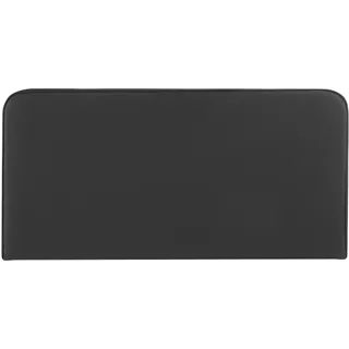 IDIMEX Kopfteil Riven gepolstert mit Wandbefestigung schwarz - Bettkopfteil 140 cm, headboard mit Kunstlederbezug, Kopfende für Boxspringbett