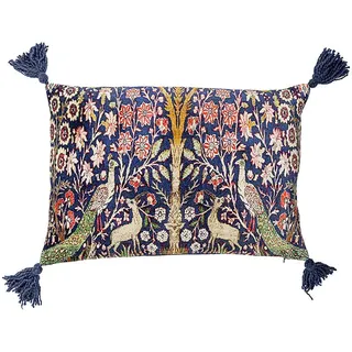 Bloomingville Kissen "Adya" in Blau - (L)50 x (B)35 cm