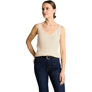Tom Tailor Strickpullover mit V-Ausschnitt Beige M