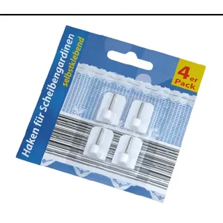 g. p. import von nonfood-waren gmbh Garderobenhaken 4er Pack Weiß