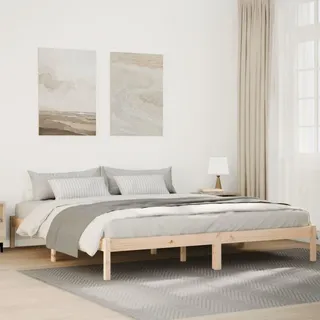 vidaXL Massivholzbett Extra Lang ohne Matratze 180x220 Kiefernholz