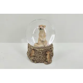 cornelißen natierliche geschenke Cornelissen Glitzerkugel Erdmännchen, 6 cm, Schneekugel Tier Tiere Schneekugeln Erdmann