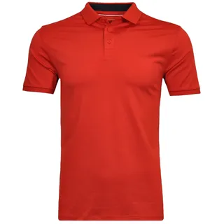 Poloshirt RAGMAN, Herren, Gr. S, rot (rot, 640), Baumwollmischung, casual, regular fit, ohne Ausschnitt, Kurzarm, Shirts