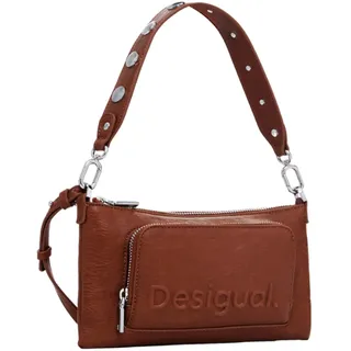 DESIGUAL Monica Umhängetasche Leder Brown