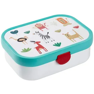 Mepal Campus Brotdose mit Bento-Einsatz und Gabel 750 ml Animal Friends