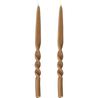 Twist Kerzen braun 2 St.