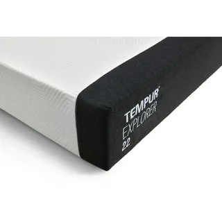 Tempur Viscomatratze, Grau, Weiß, Textil, Füllung: Viskoelastischer Kern, rechteckig, 160x200 cm, Bezug rundum abnehmbar, Schlafzimmer, Matratzen Shop, Matratzen, Viscoschaummatratze
