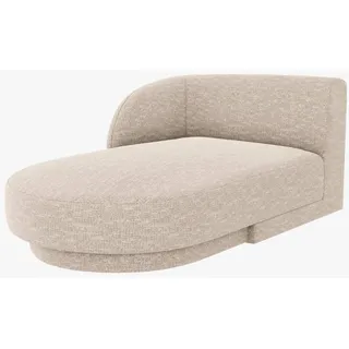 Micadoni Recamiere Miley, Chaise Longue 2-Sitzer Modul beige