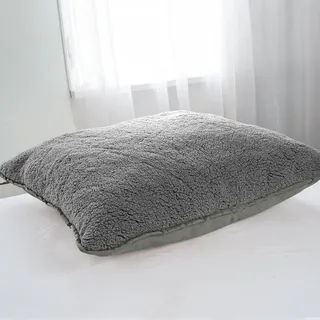 Microfaserkissen OTTO HOME "Elvia, Teddy Plüsch Kissen", grau (anthrazit), B:40cm L:80cm, Bezug: 100% Polyester. Füllung: 100% Polyester, Kopfkissen, in 40x80 & 80x80 cm erhältlich