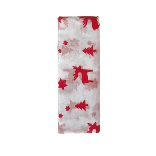 Weihnachts-Organza-Stoff "Rentier"- 200 x 150 cm - Weihnachtsstoff - Tischdeko
