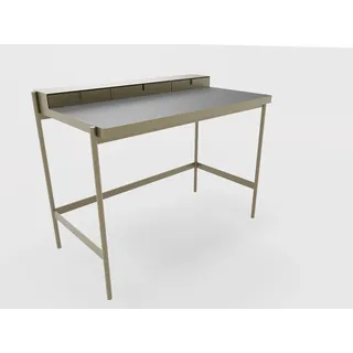 PS 20 Sekretär/Schminktisch Beigegrau (RAL 7006) Linoleum Grau