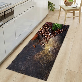 XOMART Flurteppich rutschfest waschbar Modernes Design Teppichläufer Küchenläufer Küchenteppiche Fußmatten Teppich Kurzflor Wohnzimmer Teppich