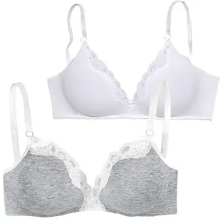 petite fleur by lascana Bralette-BH 75C Grau
