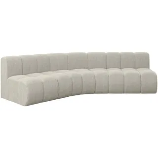 altdecor Ecksofa Textil 5-Sitzer Creme
