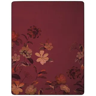 Biederlack Velvet Bloom Kuscheldecke 150 x 200 cm Rot
