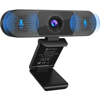EMEET C980 Pro 1080P Webcam mit Lautsprecher & Mikro, 3-in-1 für Teams | 3-in-1 Audio & Video|100% Plug & Play|4 Mikros mit Noise-C|90° für kleine Teams|Magnet-Privatsphäre|Optimiert für Sprache