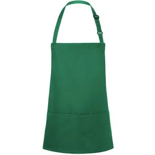 Karlowsky Fashion Kochschürze Kurze Latzschürze Basic mit Schnalle und Tasche