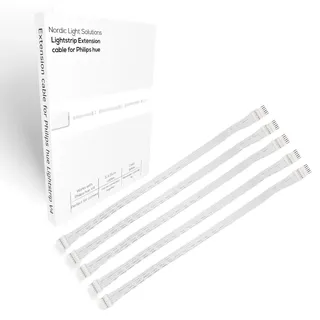 Light Solutions Kabel für Philips Hue LightStrip V4 15W weiß 15 cm 5 St.