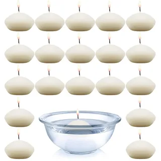 Schwimmkerzen - 20 Stück - Cream/Hochwertige Qualität | pajoma