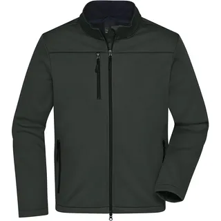 James & Nicholson Herren Softshell Jacke Recycled Polyester JN1172, graphit, Größe XL