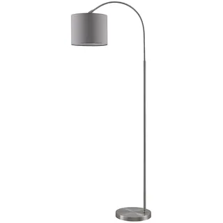 Lindby Stehlampe (Bogenleuchte) 'Keriba' (Modern) in Alu aus Metall u.a. für Wohnzimmer & Esszimmer (1 flammig, E27) - Bogenlampe, Stehleuchte, Floor Lamp, Standleuchte, Wohnzimmerlampe