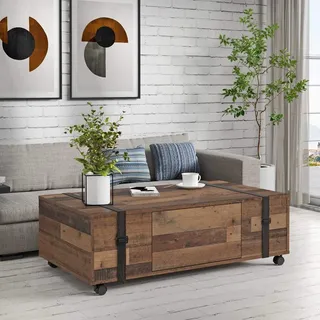 Forte Fobya Beige Holzwerkstoff 110 x 35,6 x 60,2 cm