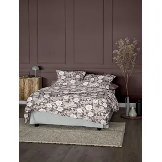 IRISETTE Meran 8531 Blumen Baumwolle Rosa 155 x 220 cm + 2 x 80 x 80 cm