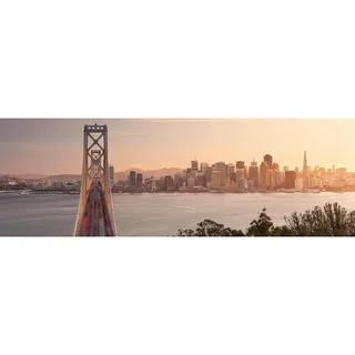 Xora Vliestapete, Mehrfarbig, Skyline, 300x100 cm, Fsc, Tapeten & Wandverkleidungen, Vliestapeten