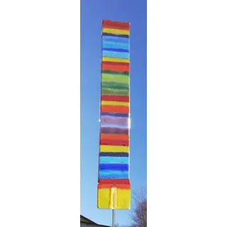 Glas-Stadl Die Glas Fusing Manufaktur Gartenfigur Gartenstecker Design Farbenfroher Sonnenfänger