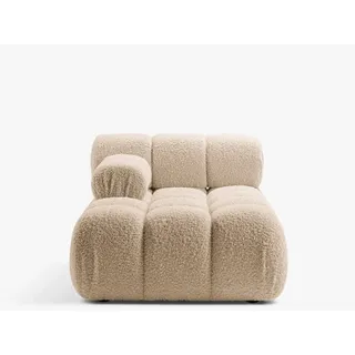 Micadoni Recamiere Bellis, Chaise Longue 1-Sitzer Modul beige