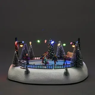 Konstsmide LED-Szenerie Eisbahn  (L x B x H: 26,5 x 20 x 13 cm, Mehrfarbig, Batteriebetrieben, LED)