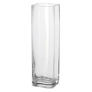 Leonardo Vase 014328 Lucca, Glas, Tischvase, eckig, Höhe 40 cm