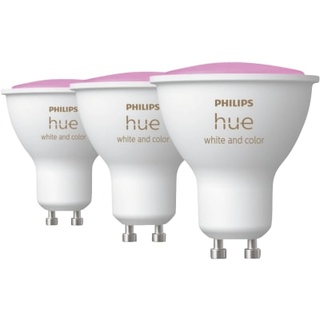 Philips Hue, Leuchtmittel, White & Color Ambiance BT (GU10, 5.70 W, 350 lm, 3 x, G)