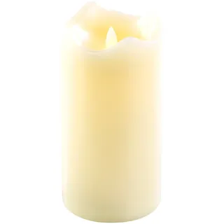 Echtwachskerze mit beweglicher LED-Flamme, 90 x 180 mm, Gr. L