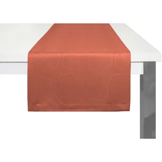 Tischläufer WIRTH "Neufahrn" Gr. 1, orange (terrakotta), B:40cm L:150cm, Kunstfaser, Tischdecken
