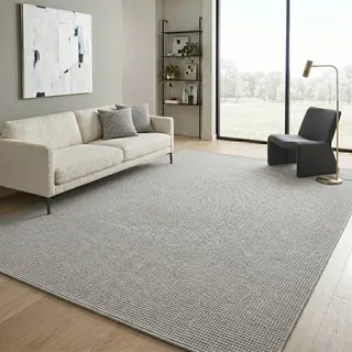 Sehrazat Ada Kurzflorteppich 200 x 290 cm Grau