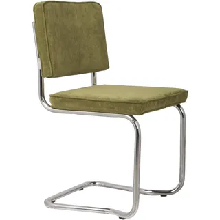 ZUIVER Ridge Kink Esszimmerstuhl Polyester grün 2