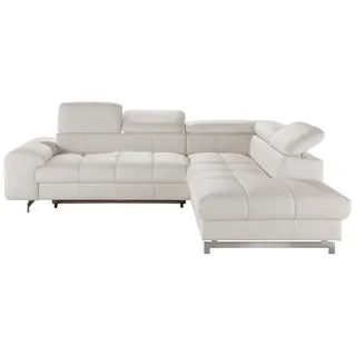 Cotta Ecksofa Kunstleder 2-Sitzer Weiß
